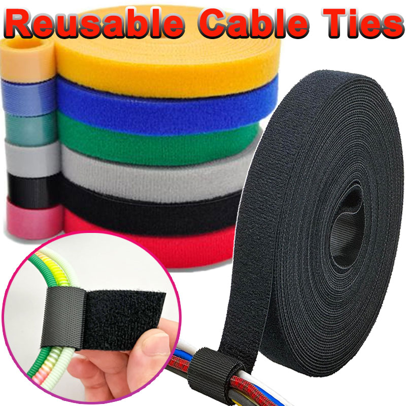 Gear Tie Reusable - 5미터 재사용 가능한 고정 테이프 케이블