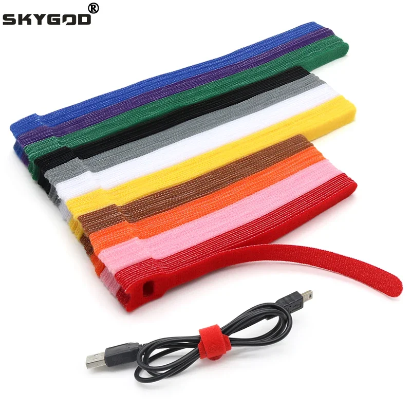 Gear Tie Reusable - 50/100pcs 분리 가능한 케이블 타이 플라스틱