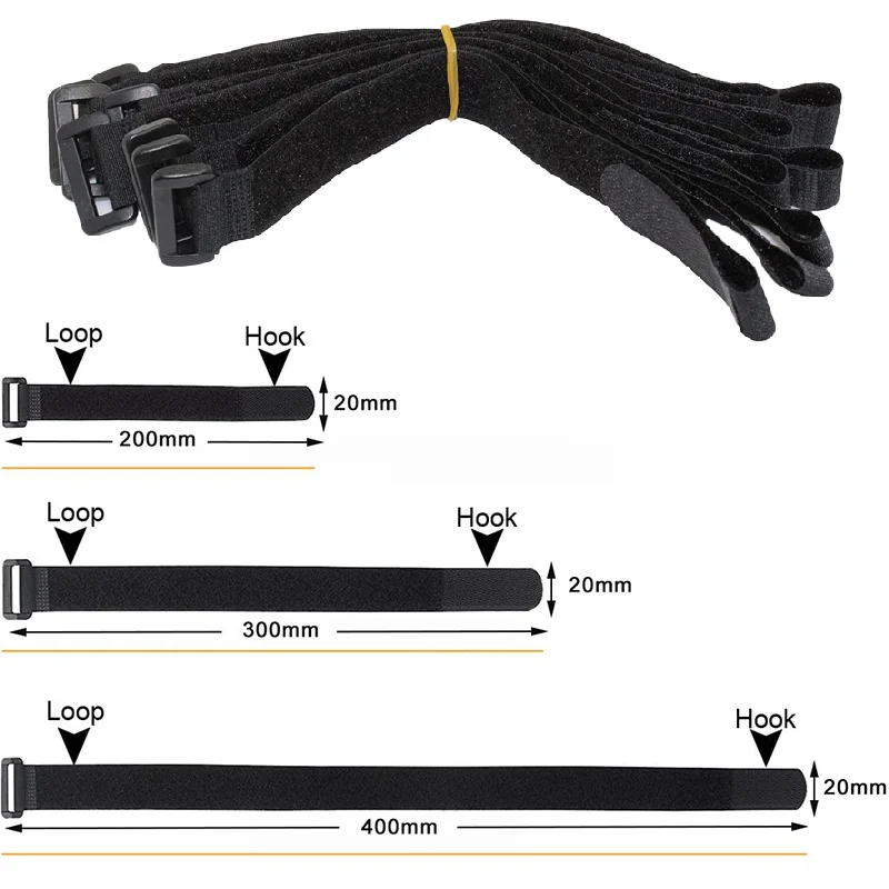 5/10Pcs 재사용 가능한 후크 및 루프 스트랩 고정 - Gear Tie Reusable 리뷰 및 가격