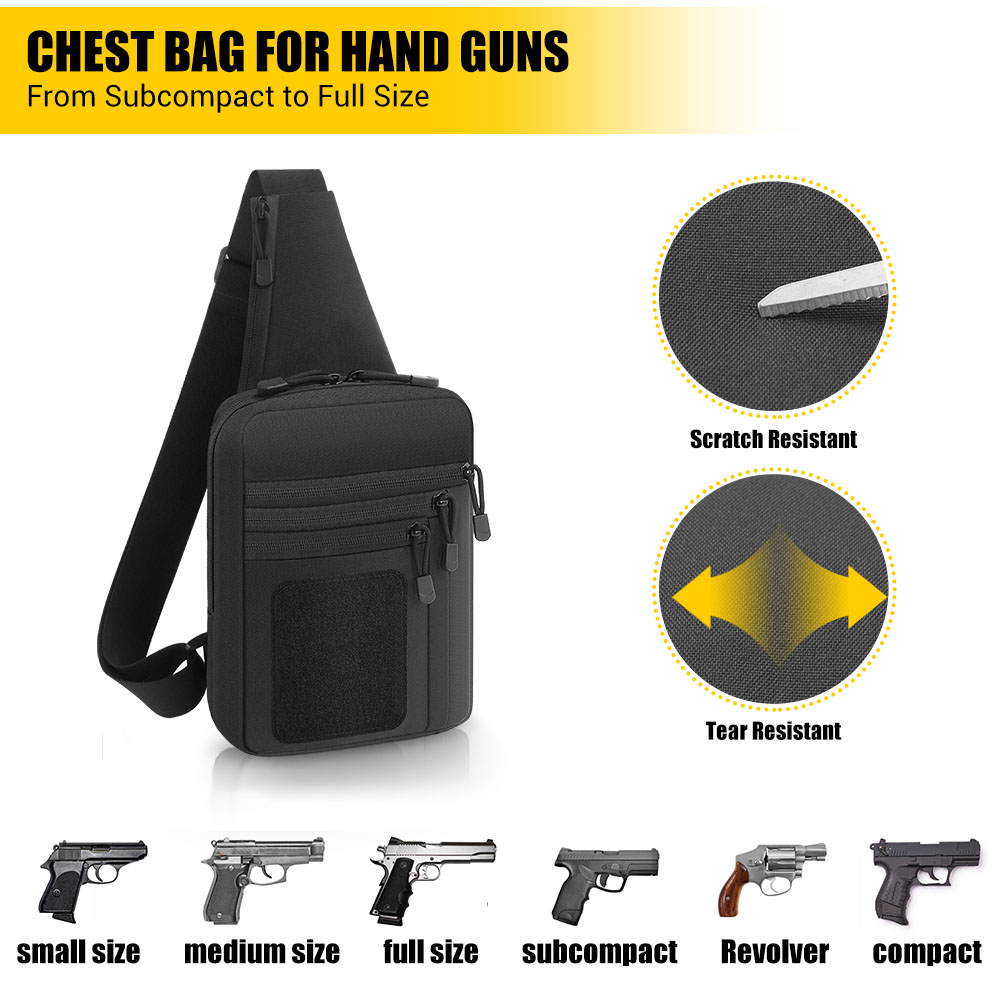 전술 권총 가방, 은닉 휴대용 권총 홀스터, 권총 보관 - Edc Carry Gun 리뷰 및 가격