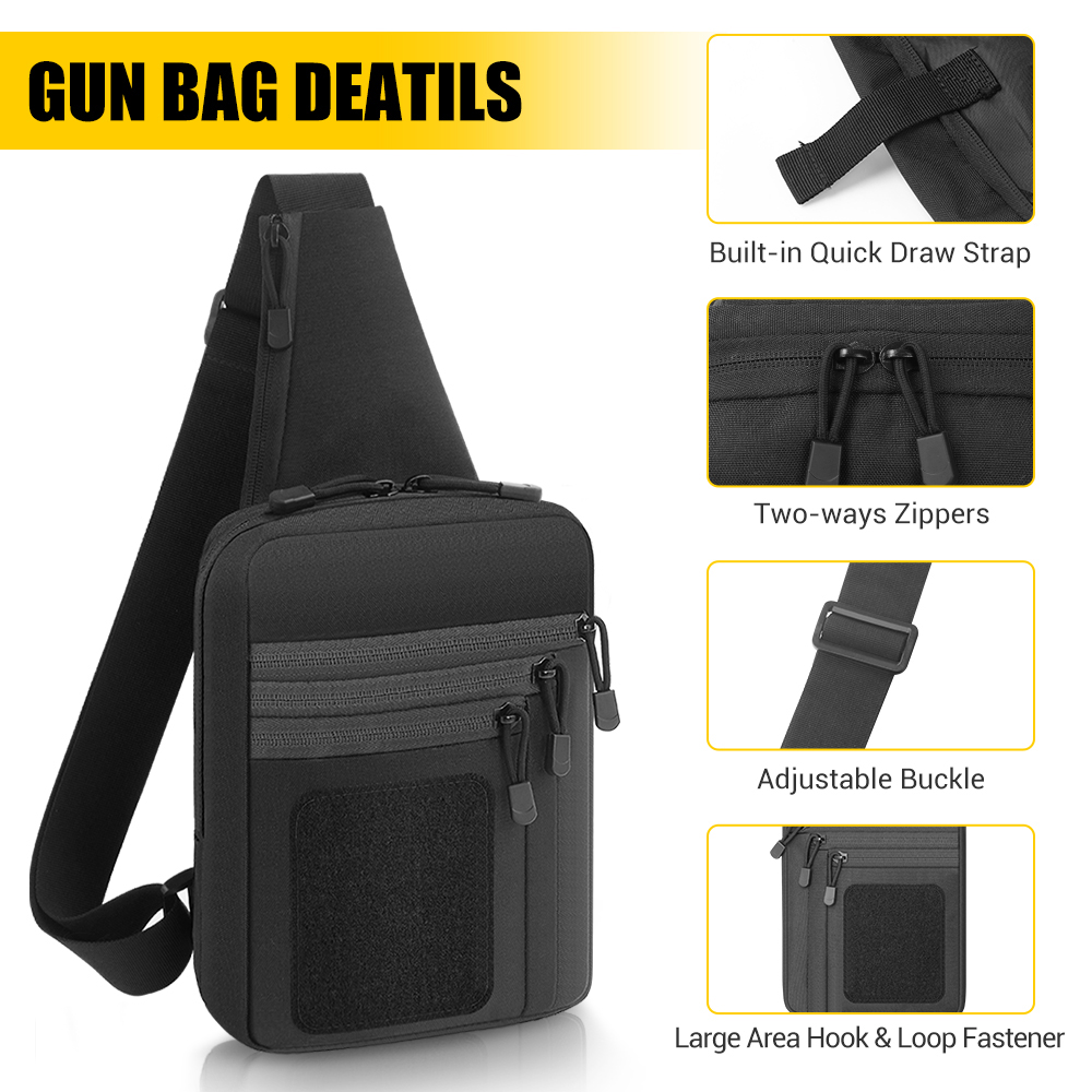 전술 권총 가방, 은닉 휴대용 권총 홀스터, 권총 보관 - Edc Carry Gun 리뷰 및 가격