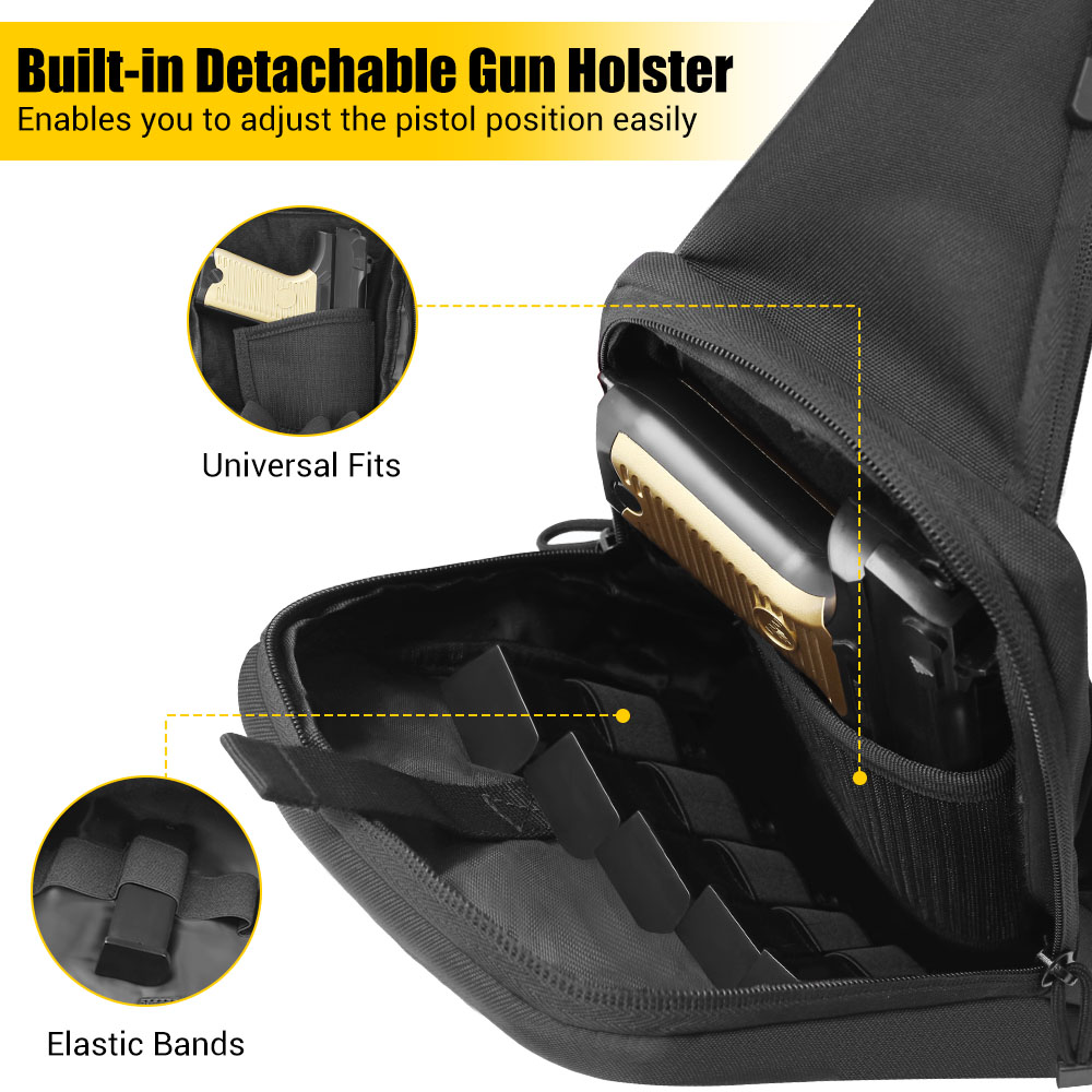 전술 권총 가방, 은닉 휴대용 권총 홀스터, 권총 보관 - Edc Carry Gun 리뷰 및 가격