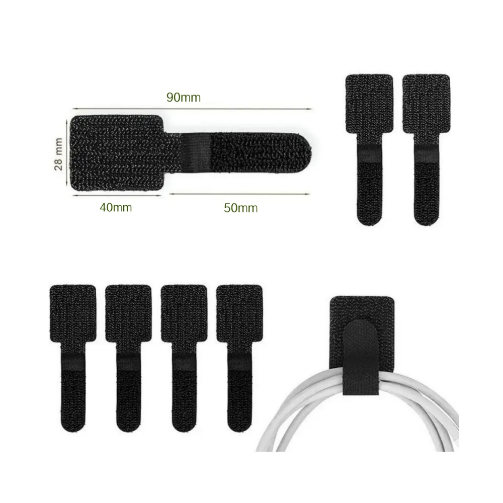 자가 접착식 재사용 가능 케이블 타이 벨크로 고정 와이 - Gear Tie Reusable 리뷰 및 가격