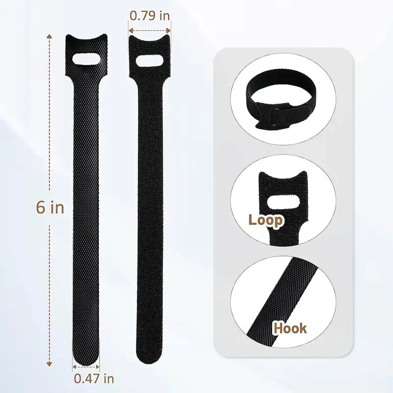 재사용 가능한 고정 케이블 타이 후크 및 루프 케이블  - Gear Tie Reusable 리뷰 및 가격
