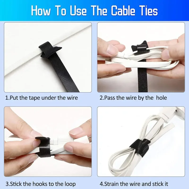 재사용 가능한 고정 케이블 타이 후크 및 루프 케이블  - Gear Tie Reusable 리뷰 및 가격