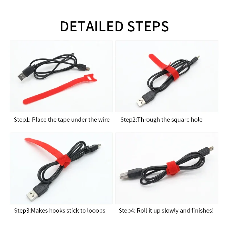 50/100pcs 분리 가능한 케이블 타이 플라스틱 고 - Gear Tie Reusable 리뷰 및 가격