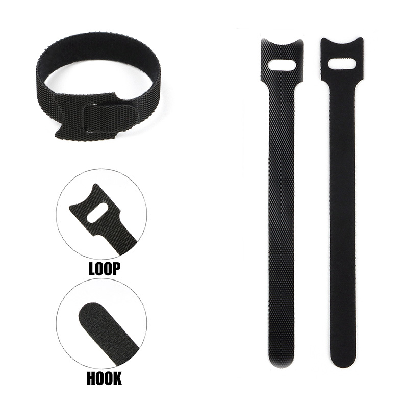 20Pcs 블랙 후크 및 루프 스트랩 고정 케이블 타이 - Gear Tie Reusable 리뷰 및 가격