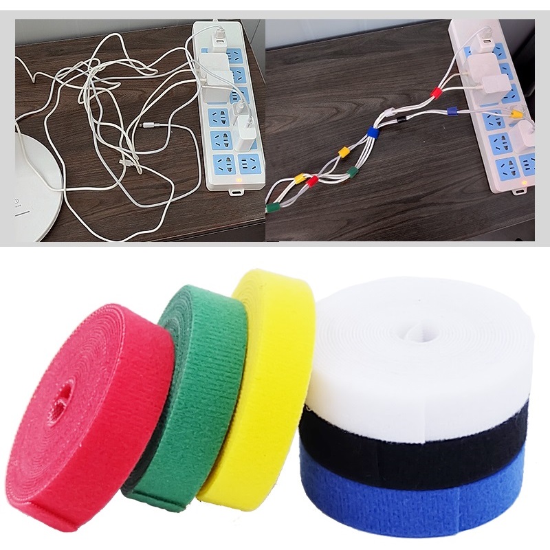 1/5M 케이블 타이 재사용 가능한 접착 후크 루프 번 - Gear Tie Reusable 리뷰 및 가격